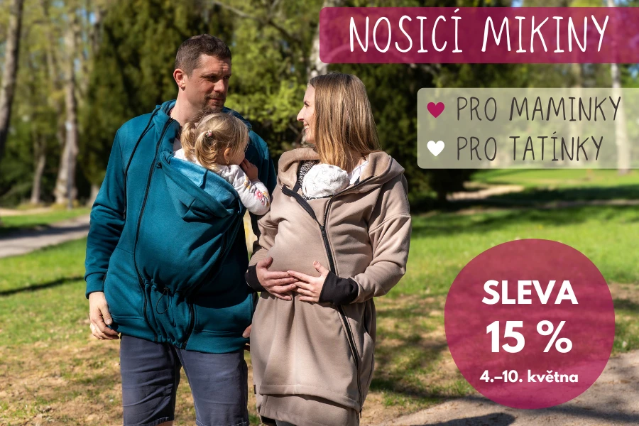 Nosicí mikiny se slevou 15 %