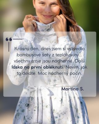 Marti, moc děkujeme! 🙏💙 #satysilvia #kojicisaty #bambusovesaty #kojiciobleceni #jsemmama #slowfashion #ceskavyroba...